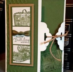 The Traveler – a Masculine Birthday Card