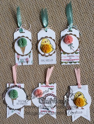 Spring into Honeycomb Happiness Gift Tags