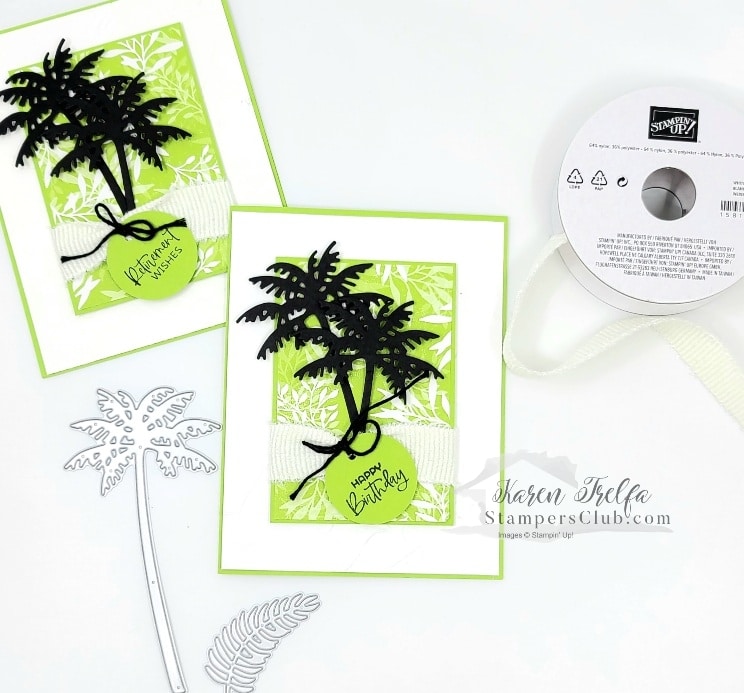 Paradise Palms Birthday Card