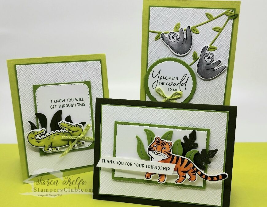 Unleash Your Jungle Pals Wild Side: Crafting the Cutest Jungle-Themed Cards!