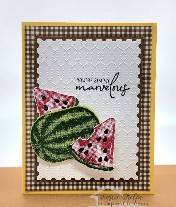 Watercolor Melon is Taking it up a Notch for Take It Up Tuesday!