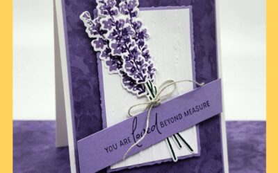 Painted Lavender Card Makeover