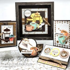 Latte Love — 4 Card + Frame Insert Tutorial Collection | Stampin' Up! Latte Love Suite