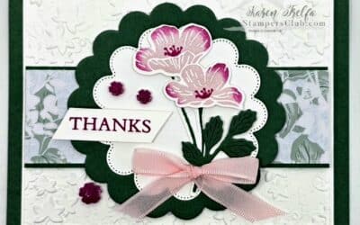 Beautiful Flower Card Using 2 Inks and a Dauber — Velvet Meadow Stampin’ Up