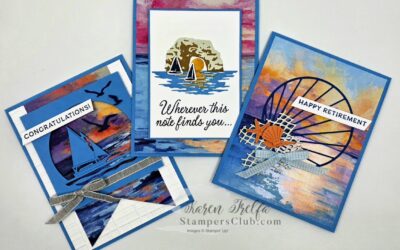 3 Scenic Coast Cards from Our July Discovery Class