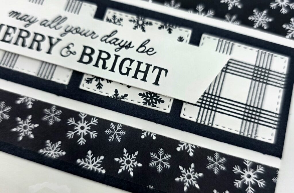 5 Minute Non-Traditional Christmas Card Idea — Easy Stitched Stocking Bundle Tutorial
